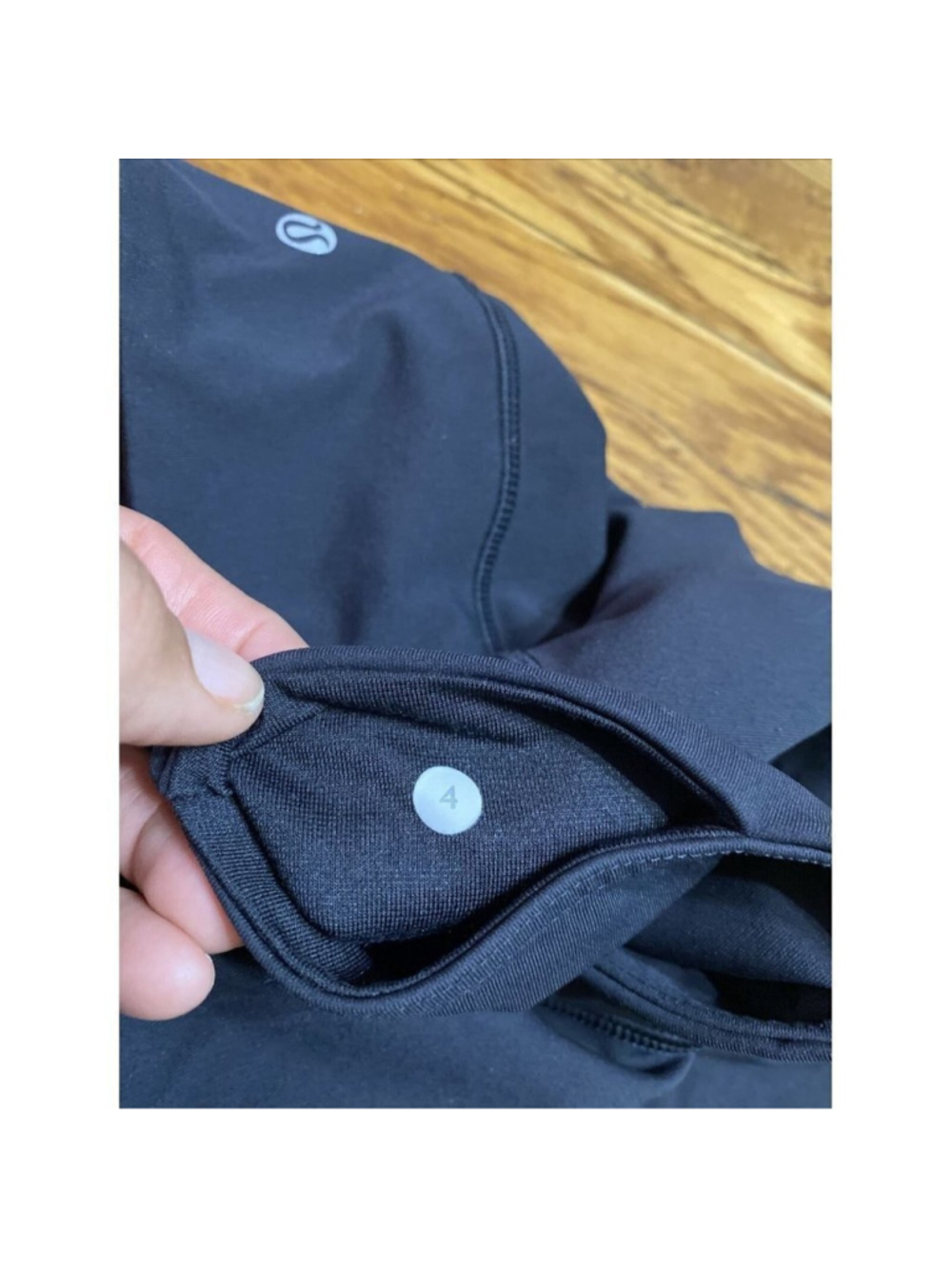 Lululemon Wunder Under Full On Luon Crop Leggings Black 21” Women’s Size 6 - Picture 7 of 8
